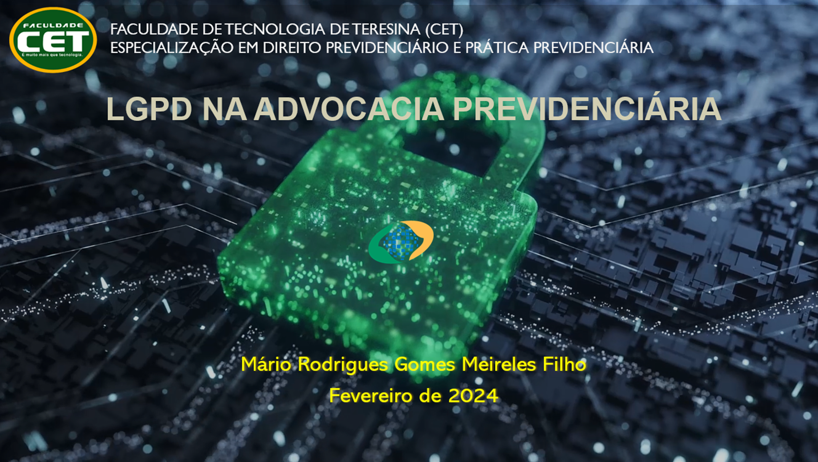 PREV-3 9003 LGPD NA ADVOCACIA PREVIDENCIÁRIA